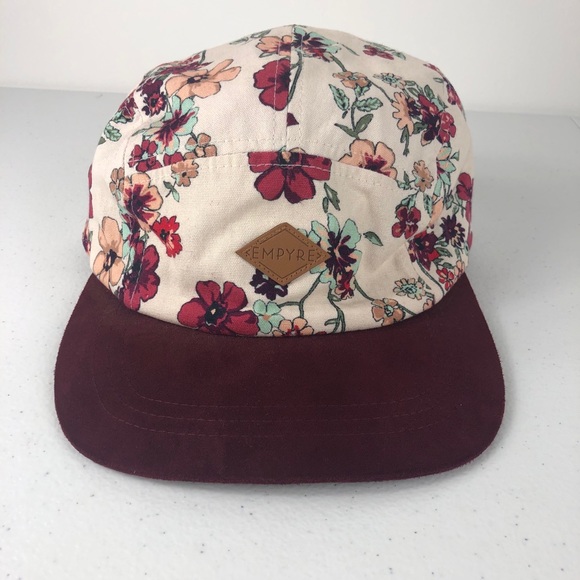 Empyre Accessories - Empyre Floral Hat w/ suede bill